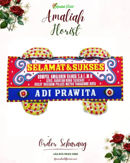 Papan Bunga Ucapan Selamat Kedunggede